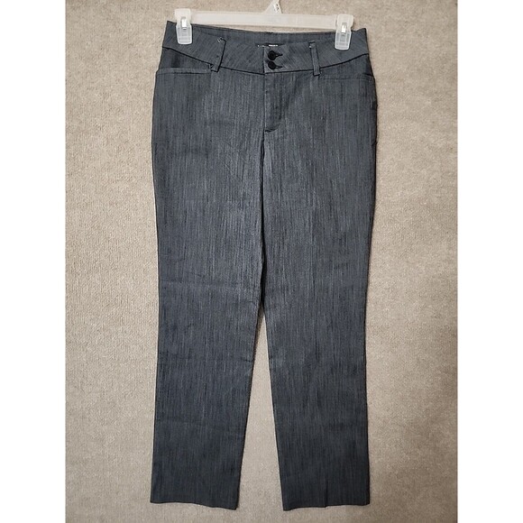 Lee Pants - Lee Straight Leg secretly Shapes Dress Pants Womens 10 Chambray Blue Stretch